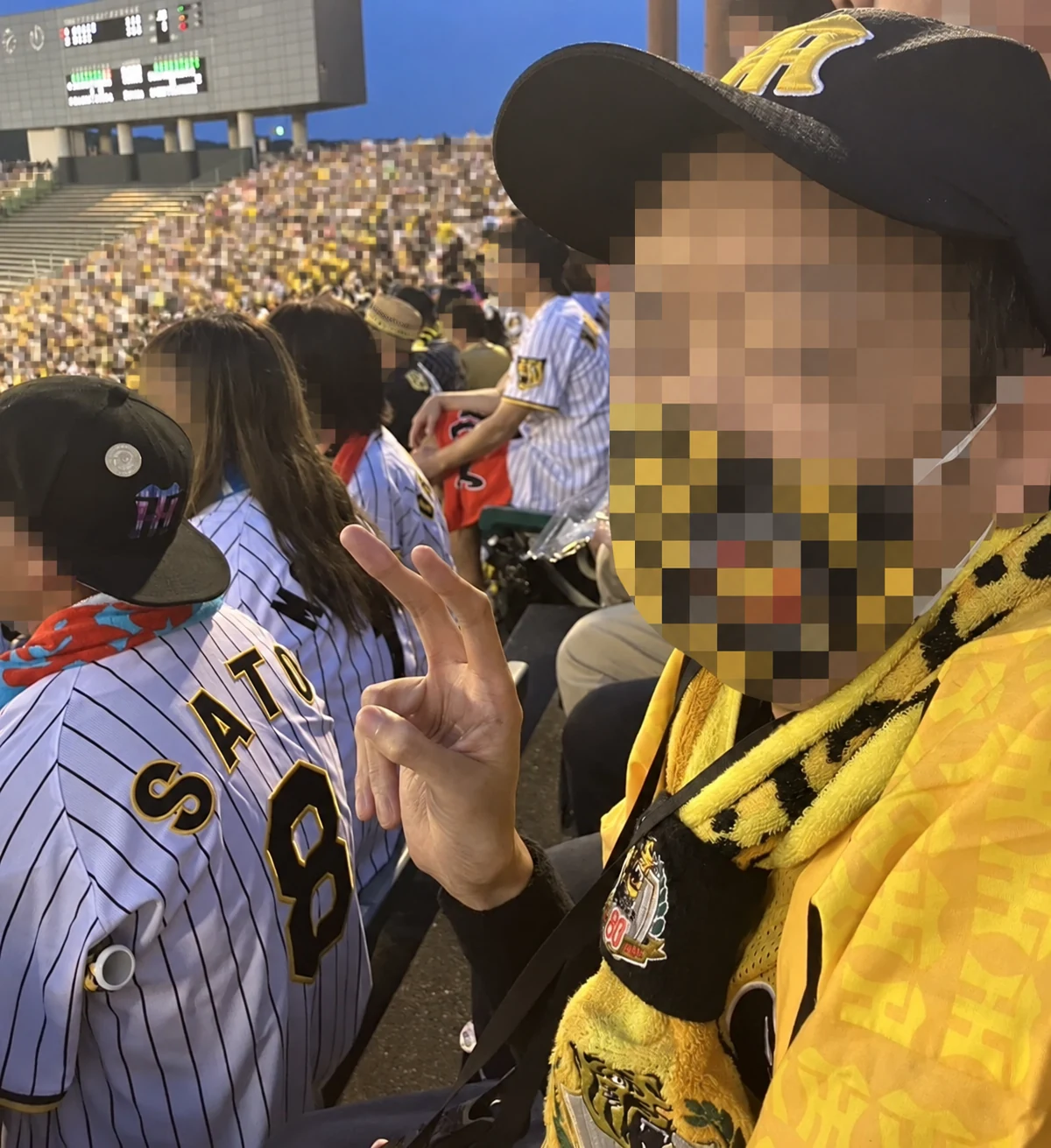 球場での野球観戦